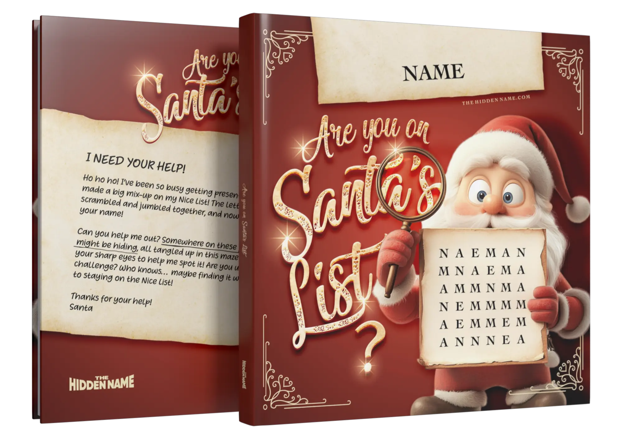 Puzzle Book: Are you on Santa's List?